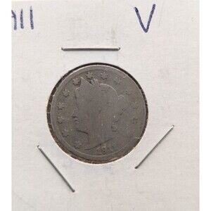 1911 Liberty “V” Nickel – Circulated U.S. Five Cent Coin